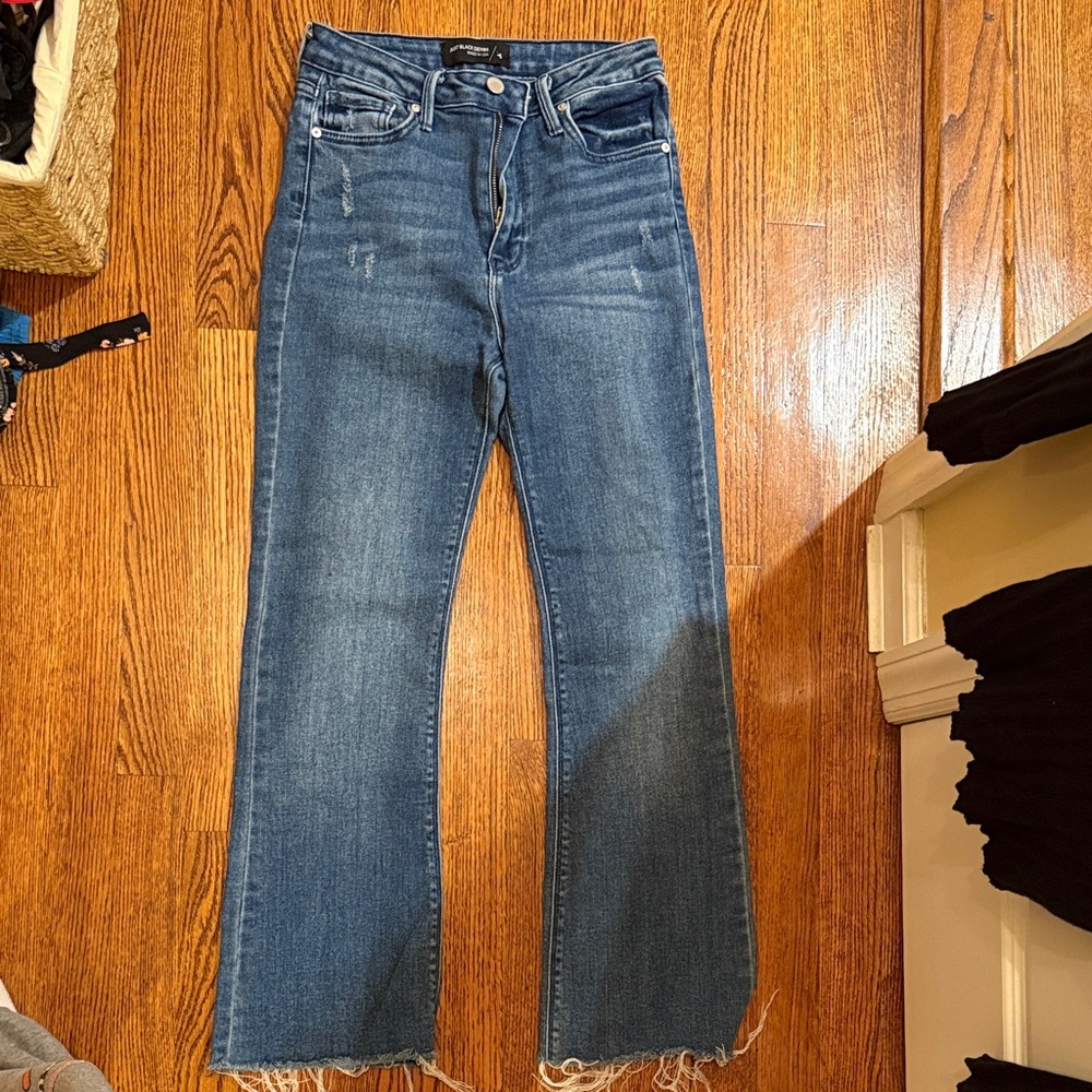 Just Black Flare Jeans in Classic Blue